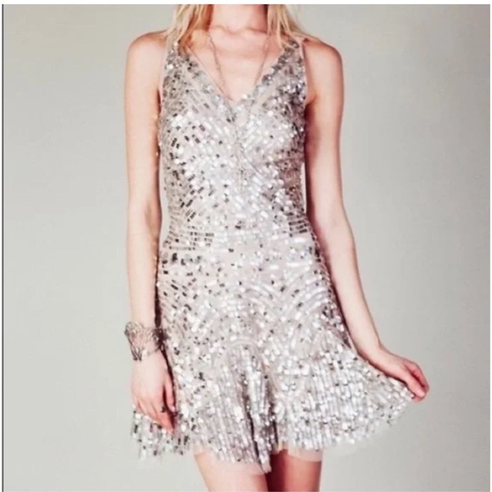 Freepeople Mini Sequin Party Dress M